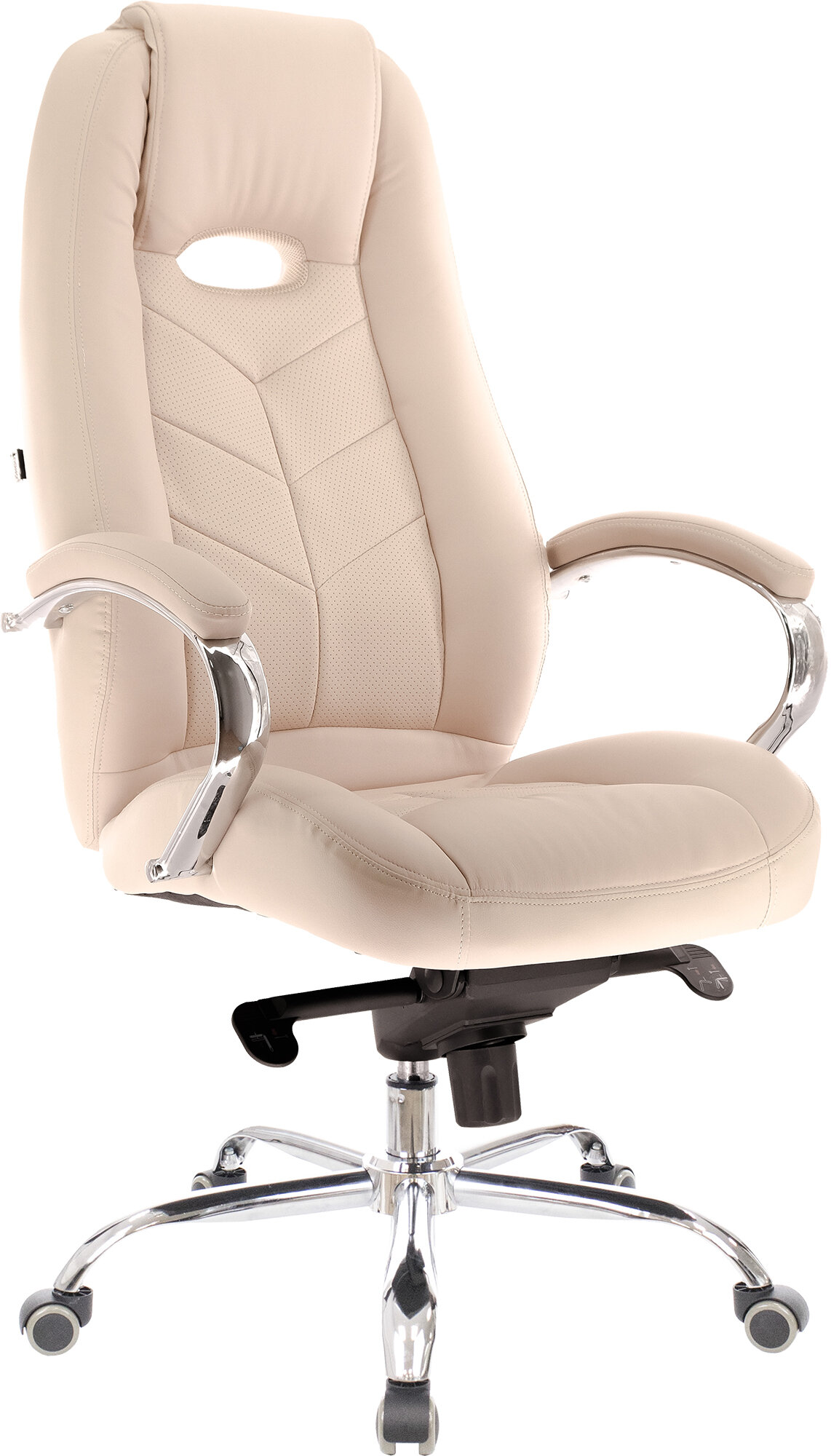 Кресло руководителя Everprof "Drift M", экокожа, бежевое, на колёсиках