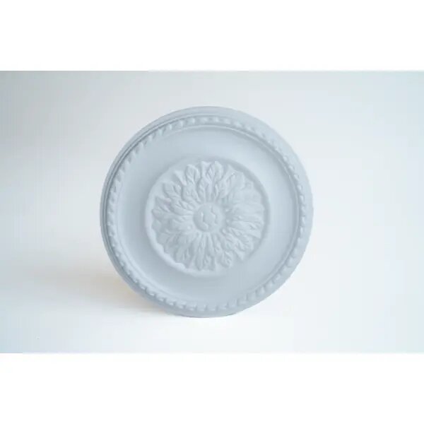 Декоративная потолочная розетка полистирол белая Decoflair D305-380 38 см