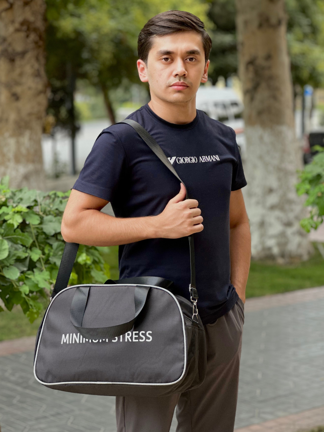 Сумка-рюкзак , фактура матовая, черный 2