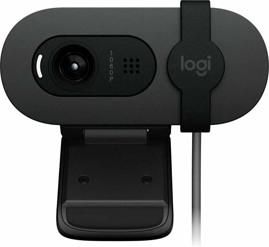 Веб-камера Logitech Brio 100 Full HD 1080p, встроенной шторкой для приватности и микрофоном. [960-001580]
