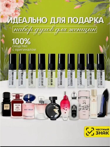 Изображение товара PARFUM DELUXE Духи стойкие подарочный набор 10 пробников по 3 мл