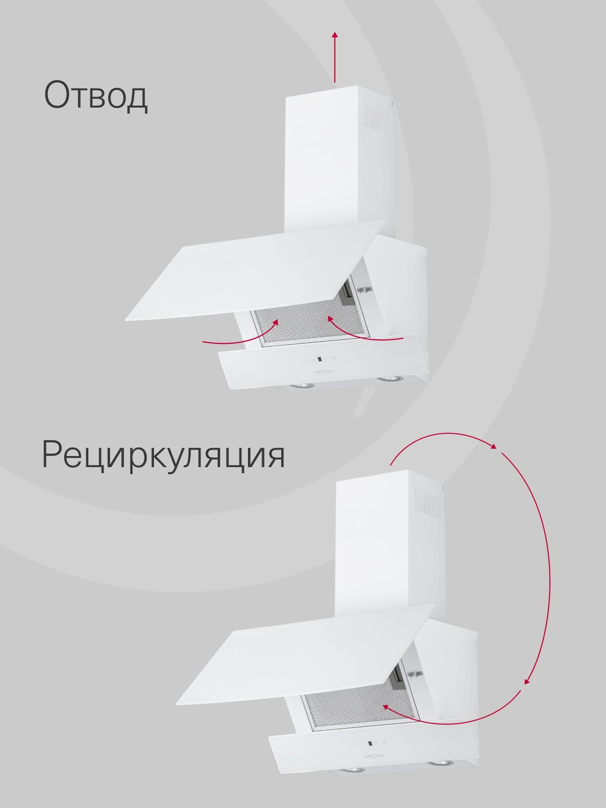 Картинки Вытяжка кухонная KRONA ALVA 600 white S белая