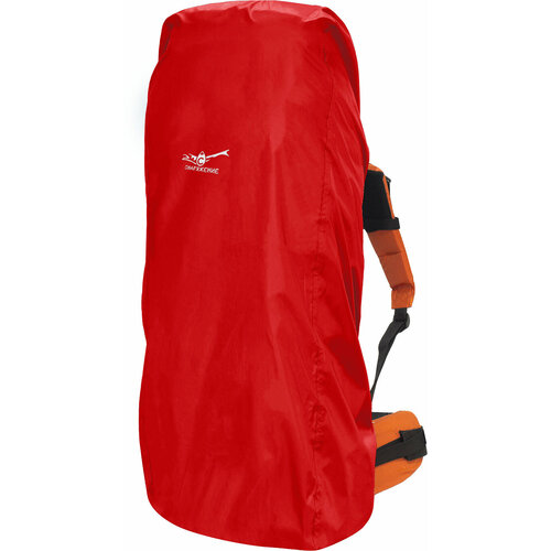 Чехол штормовой на рюкзак до 140 л красный с фиксацией