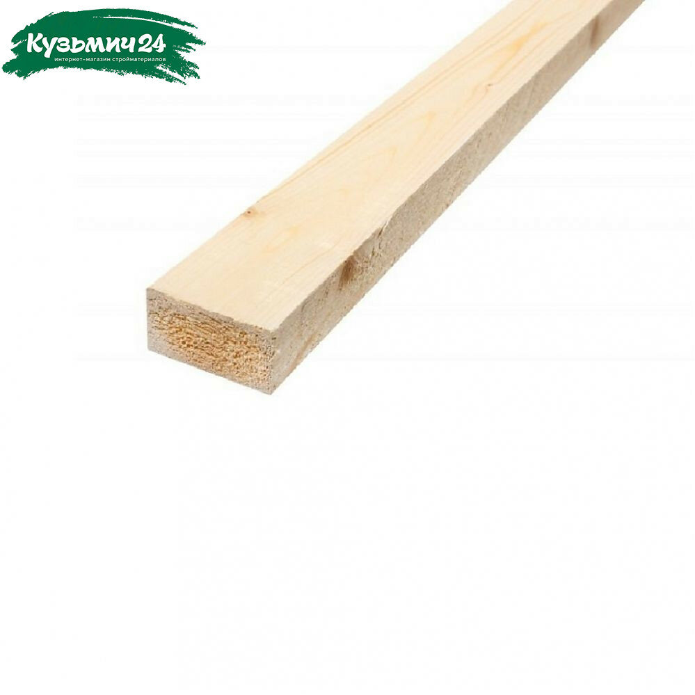 Брусок обработанный сорт АВ Хвойные породы 50х70х3000 мм сухой