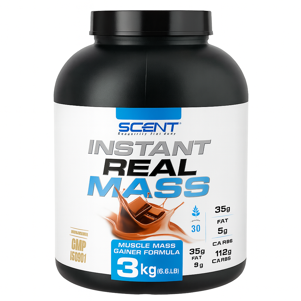 Гейнер , REAL MASS INSTANT, Scenit Nutrition, 50г протеина, 5000 ккал, Шоколад,3 кг