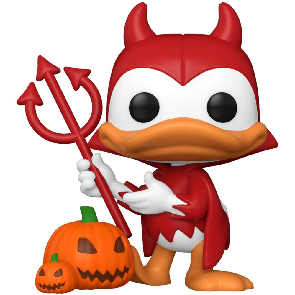 Фигурка Funko POP! Mickey and Friends Devil Donald Duck with Pumpkin (Exc) 77398