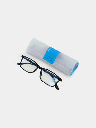 Металлические очки с диоптриями от -0.50 до -4.00, с футляром /-2.0
