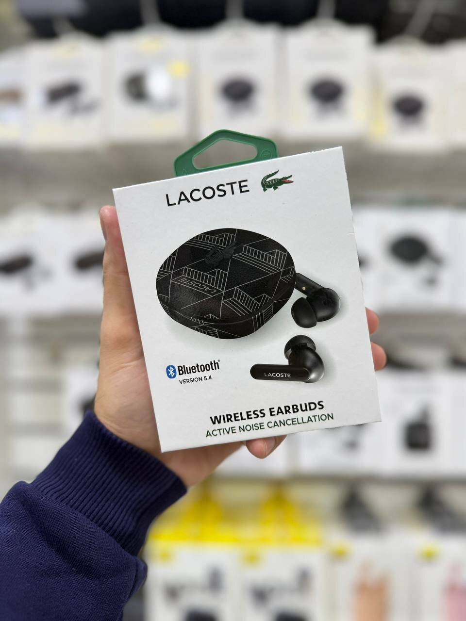 Беспроводные наушники Lacoste CG Mobile, Bluetooth 5.4, активное шумоподавление ANC, кейс 250 мАч, Type-C