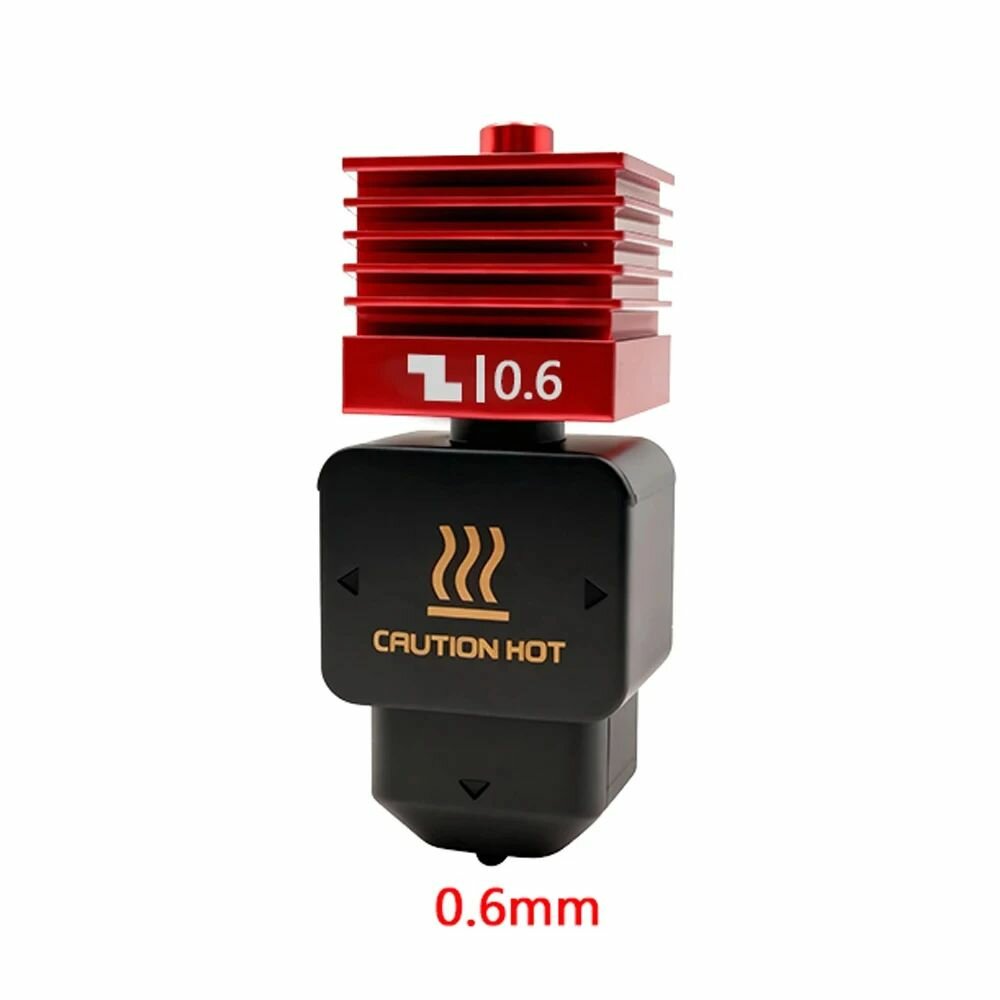 Новый комплект хотэнда H2D H2S H2C с соплом из закаленной стали 0,2/0,4/0,6/0,8 мм для замены хотэнда Bambu H2S/A1/A1mini.
