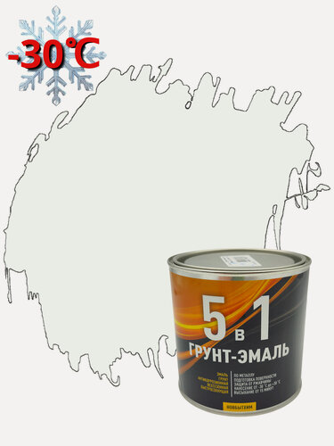 Изображение товара Грунт-эмаль по ржавчине 5 в 1 Новбытхим (2л) белый RAL 9003