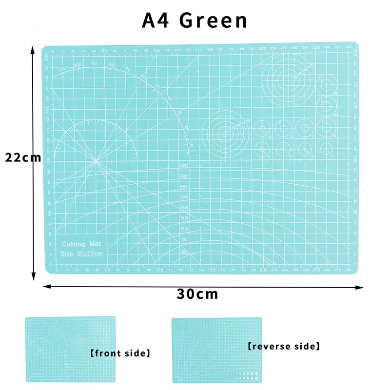 Коврик для резки A4 Green 30x22см