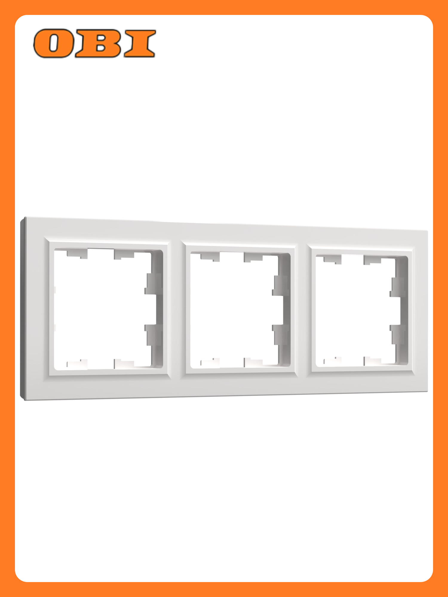 BRITE Рамка 3 мест  РУ 3 БрБ бел  IEK