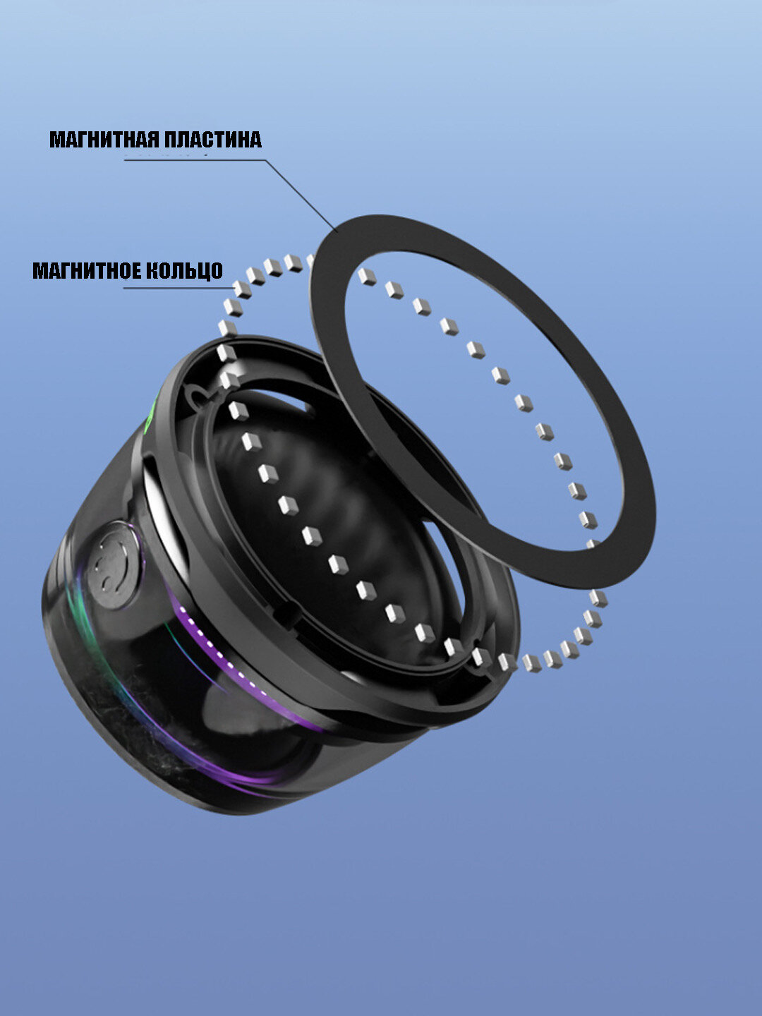 Магнитная мини-колонка G200 PRO с Bluetooth, 5 Вт, беспроводная, 5,4 ГГц, подставка для телефона.