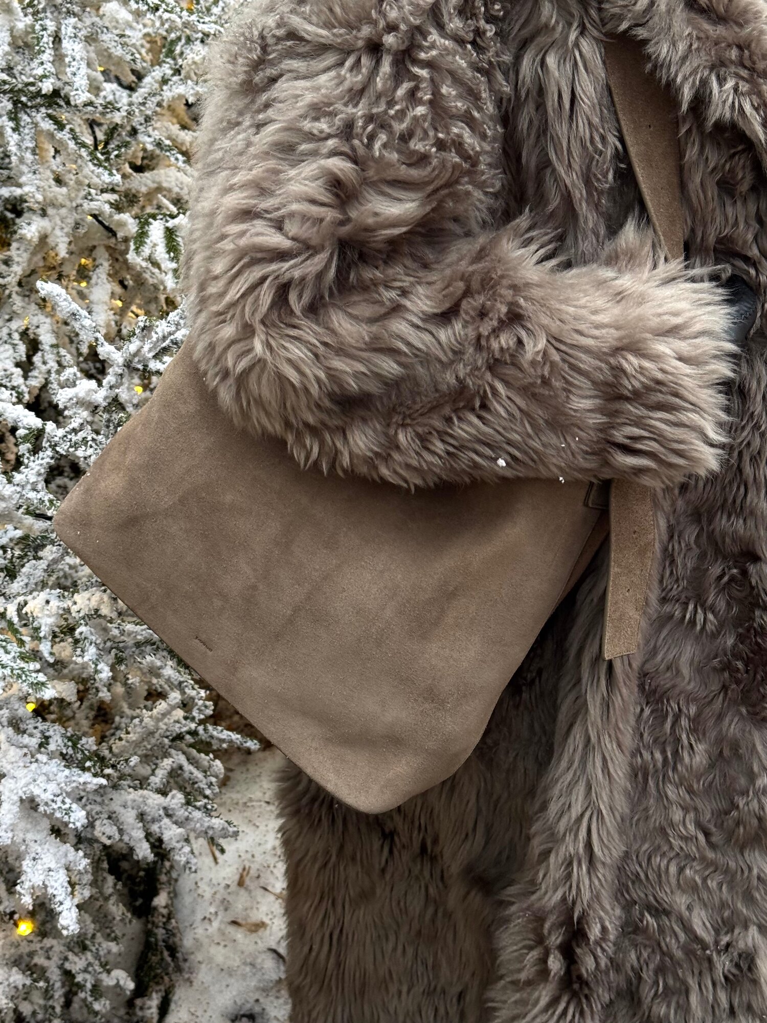 Сумка POVOD, фактура матовая, серо-бежевый — фото 1