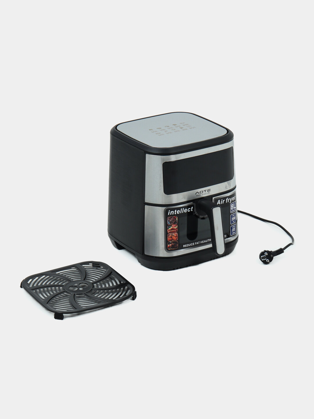 Многофункциональная духовка Smart Aerogril для приготовления пищи без масла Fritz 8 литров - Серый меланж