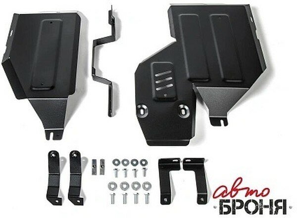 Защита топливного бака и редуктора автоброня 111.04054.1 Mitsubishi Asx, Outlander 2.0, 2.4 10-> Awd
