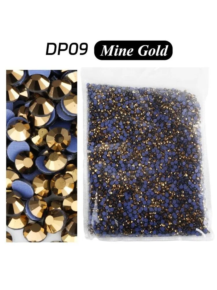 Mine Gold 14400 штук SS16 крупной упаковки оптом высококачественные DMC горячие стразы