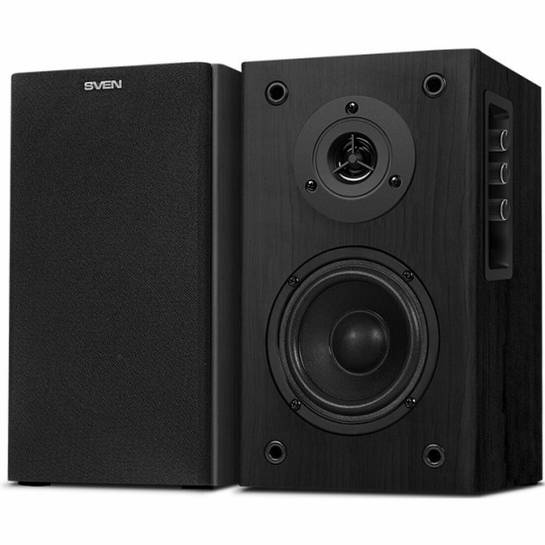 Колонки SVEN SPS-614, 2.0, MDF, 40Вт, BT, RCA, 3.5мм mini-jack, черные