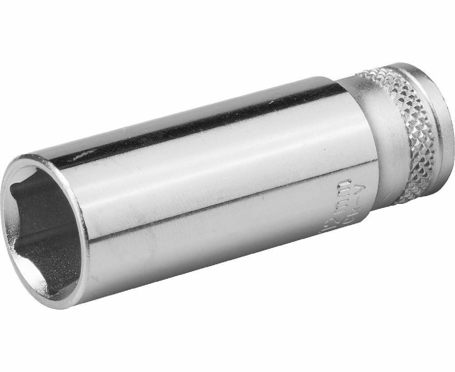 Удлиненная торцовая головка KRAFTOOL FLANK 1/4 дюйма 10 мм 50 мм хромированная Cr-V сталь