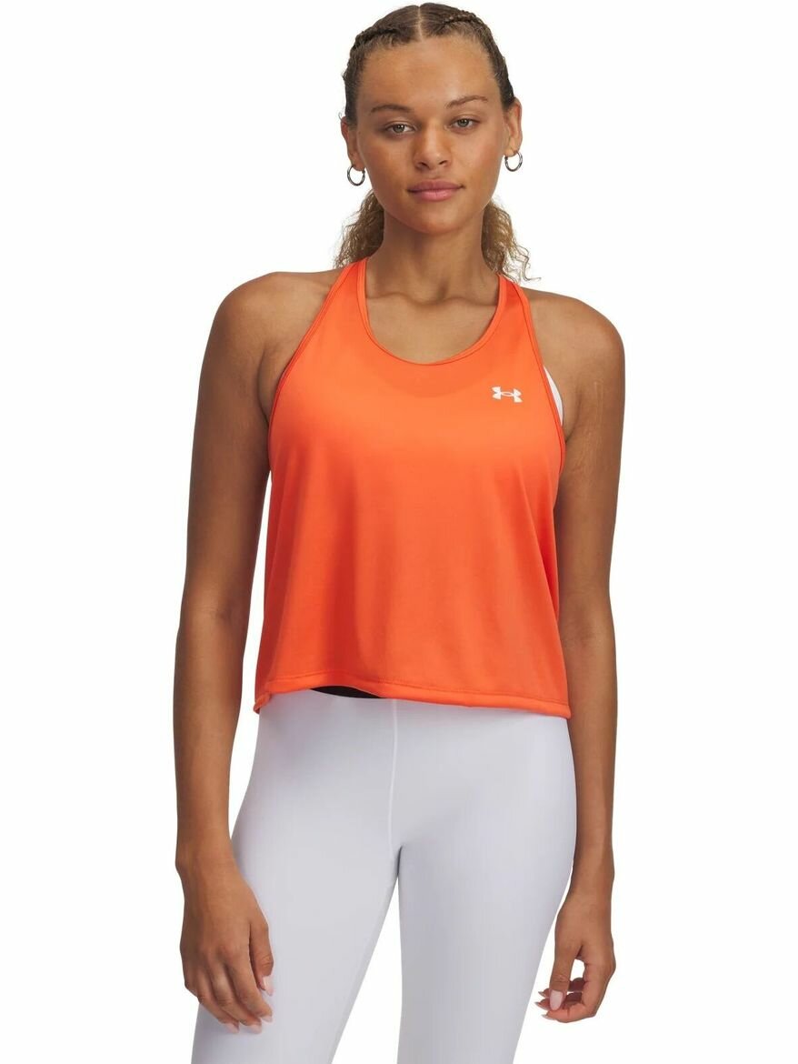 Майка спортивная Under Armour Tech Swing Tank, размер SM, оранжевый