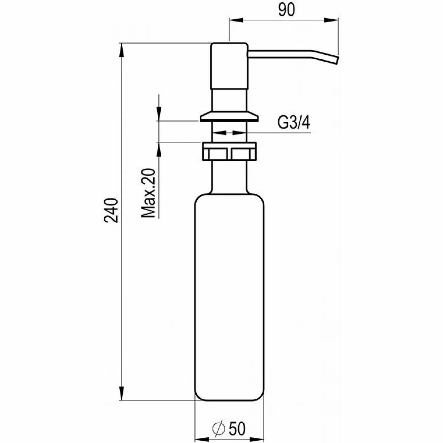 1403, песок, Дозатор кухонный GRANULA — фото 1