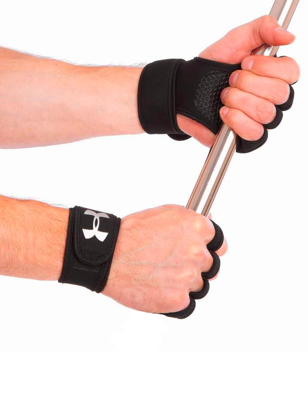 Перчатки спортивные без пальцев, для велосипеда, для тренировок — фото 1