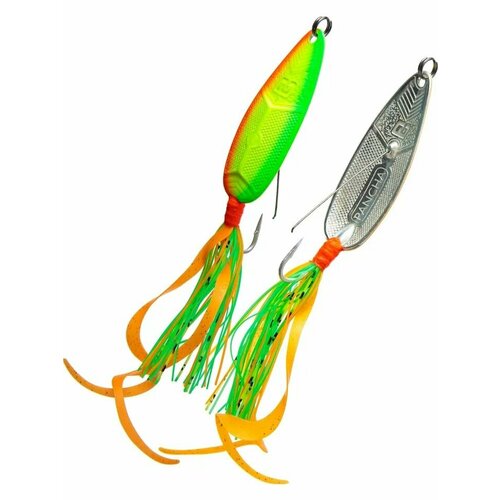 Блесна литьевая из латуни на щуку, покрыта золотом и серебром RB Панча 