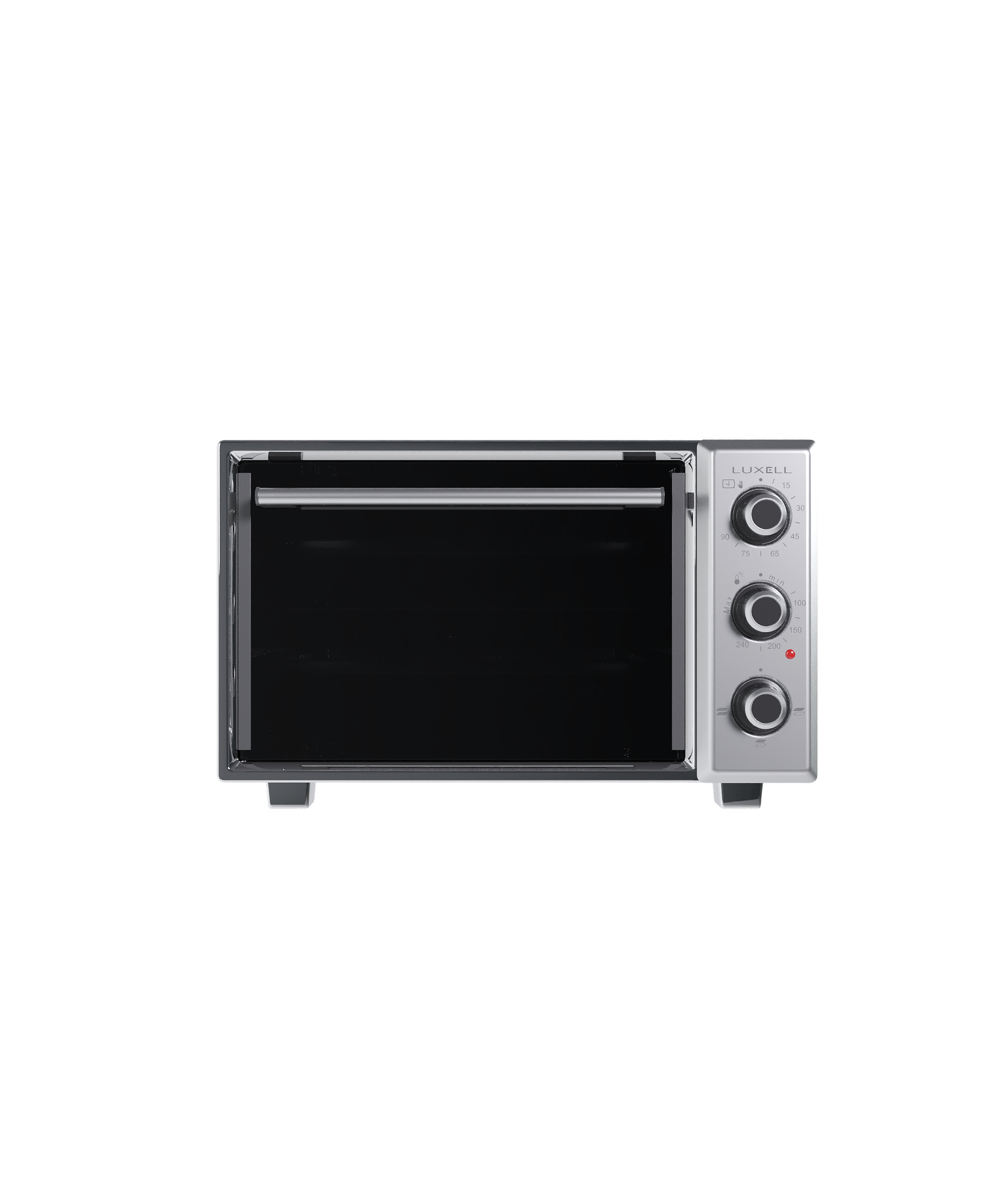 Мини печь LUXELL MO-4000 I, 40 литров, 1400 Вт, серебристый цвет