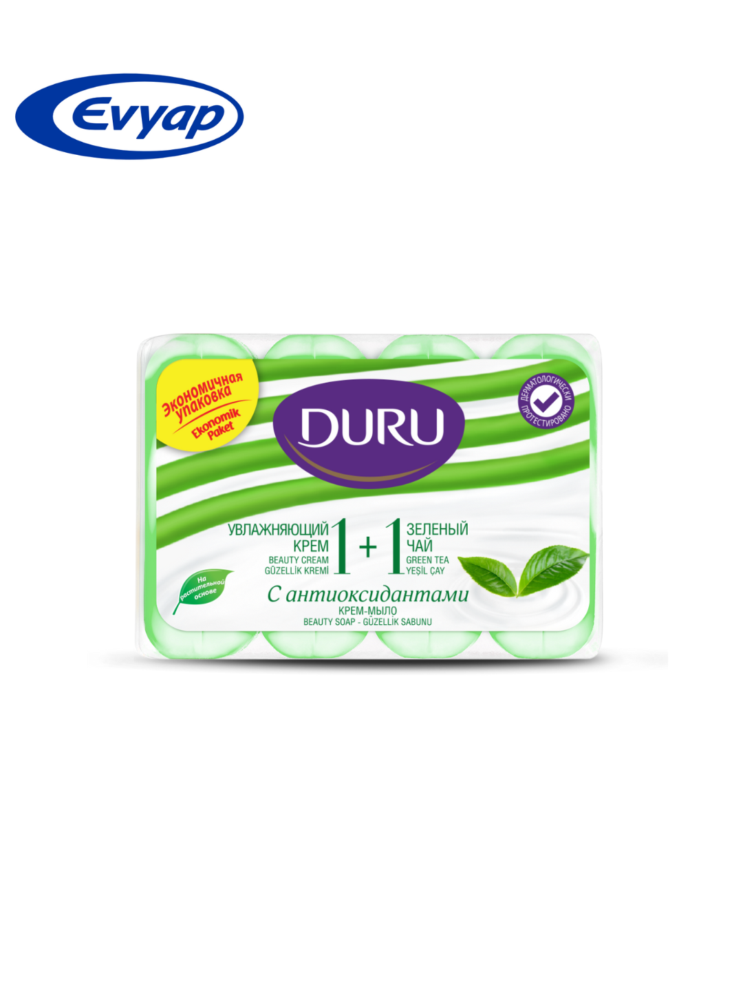 Крем-мыло Duru Green Tea, 80 г, 4 шт