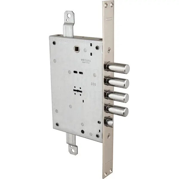 Замок врезной Mottura  Моттура  сувальдный с защёлкой 52 771  универсальный  никель