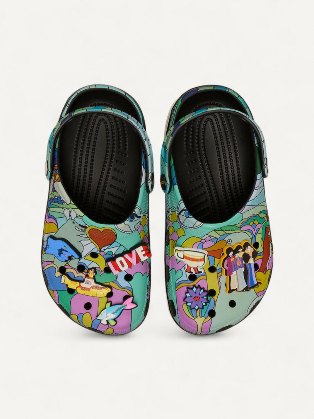 Сабо Crocs Beatles Cls Clg Mlt, размер m8/w10, мультиколор — фото 1