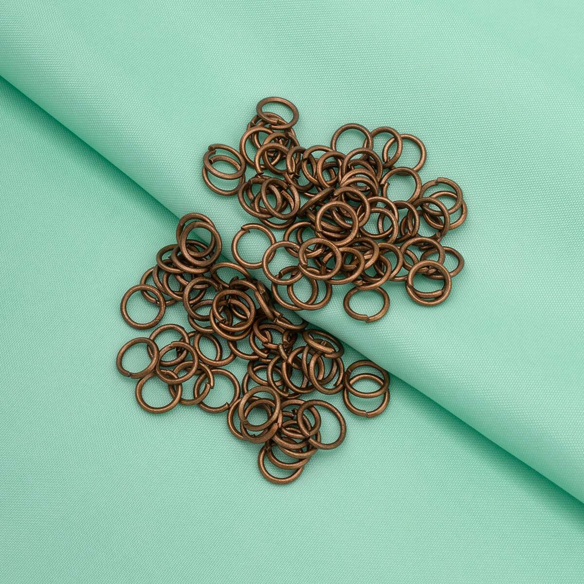 Кольцо соединительное для бижутерии, Astra&Craft, OTH1510, 0,8*7 мм, металл (медь), 30 шт — фото 1