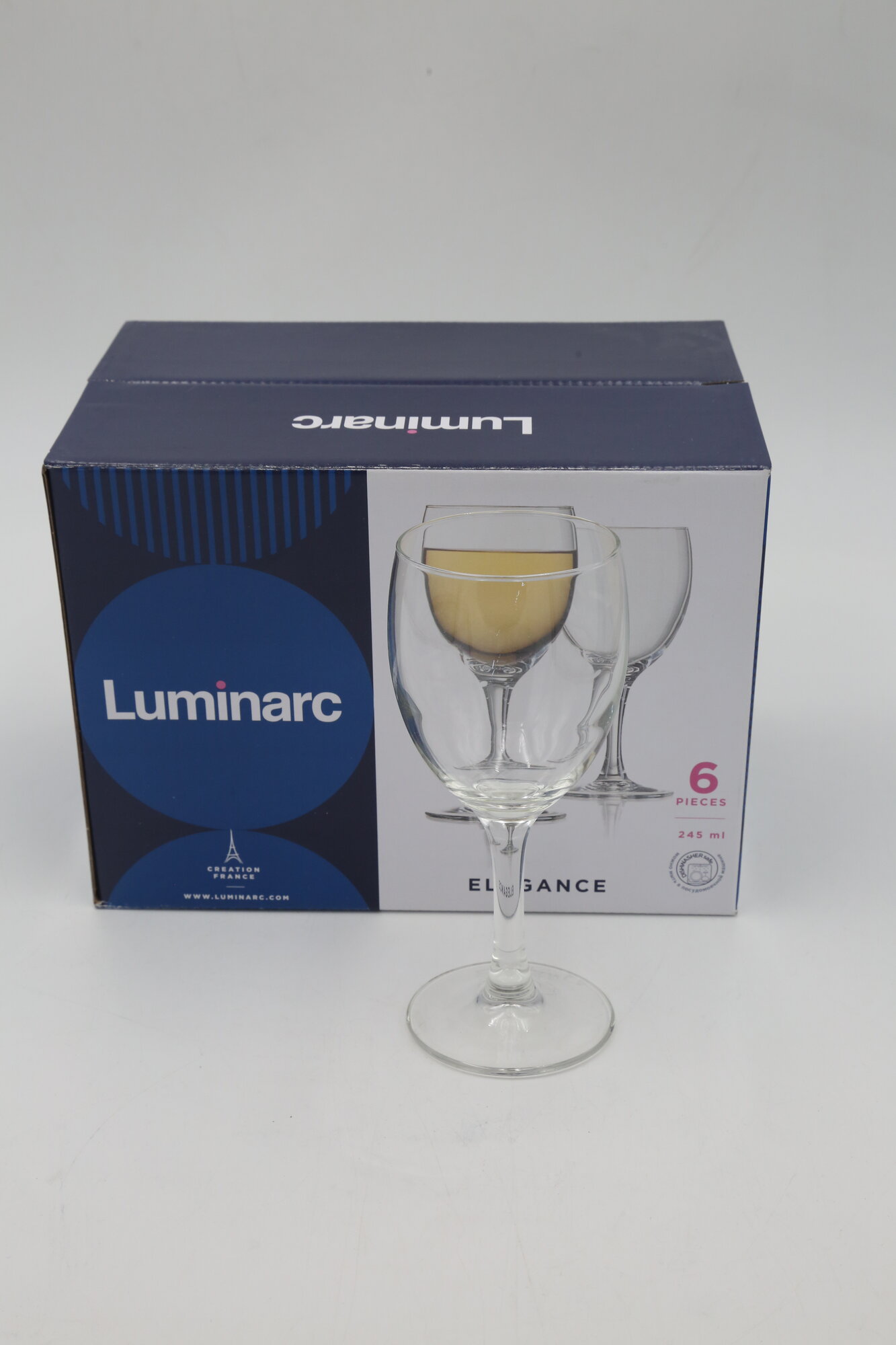 Бокал для вина LUMINARC "элеганс" P2504 245мл 6шт 6х4