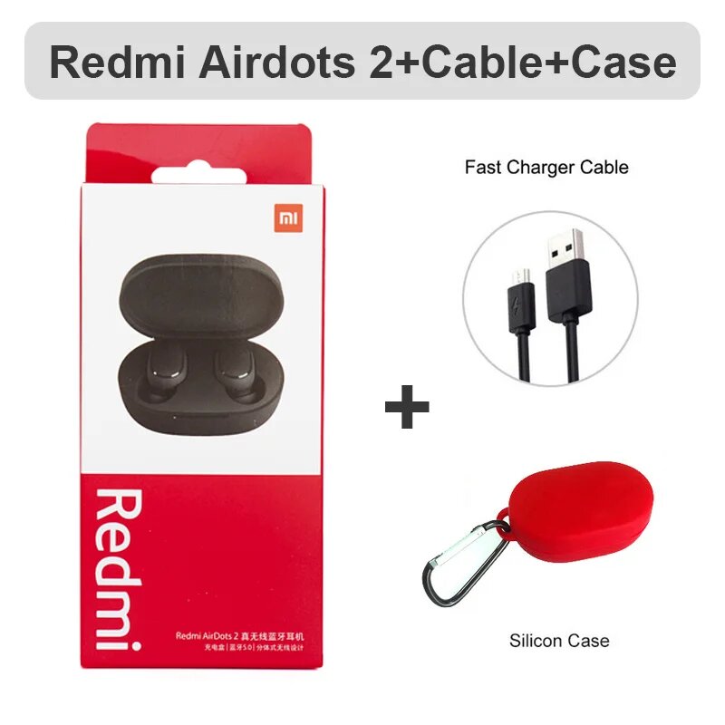 Xiaomi Redmi Airdots 2 Fone беспроводные наушники airdots 2 usb RED
