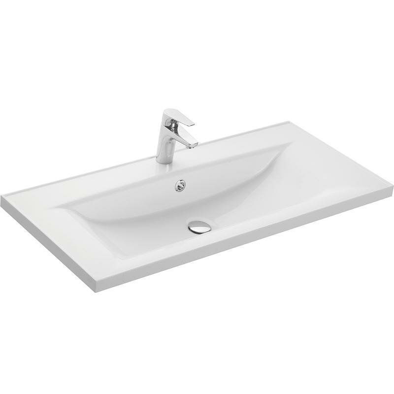 Раковина Aquaton Айрис 100 1A723031AG010 Белая стильный дизайн