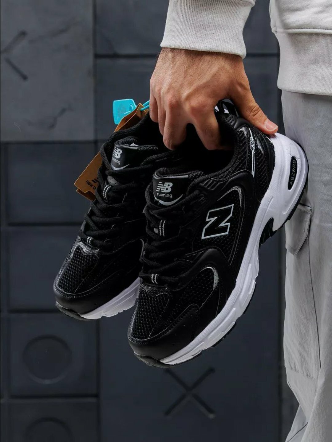 Кроссовки New Balance 530, полнота 5 (RU)/ на среднюю стопу, размер 39, чeрный