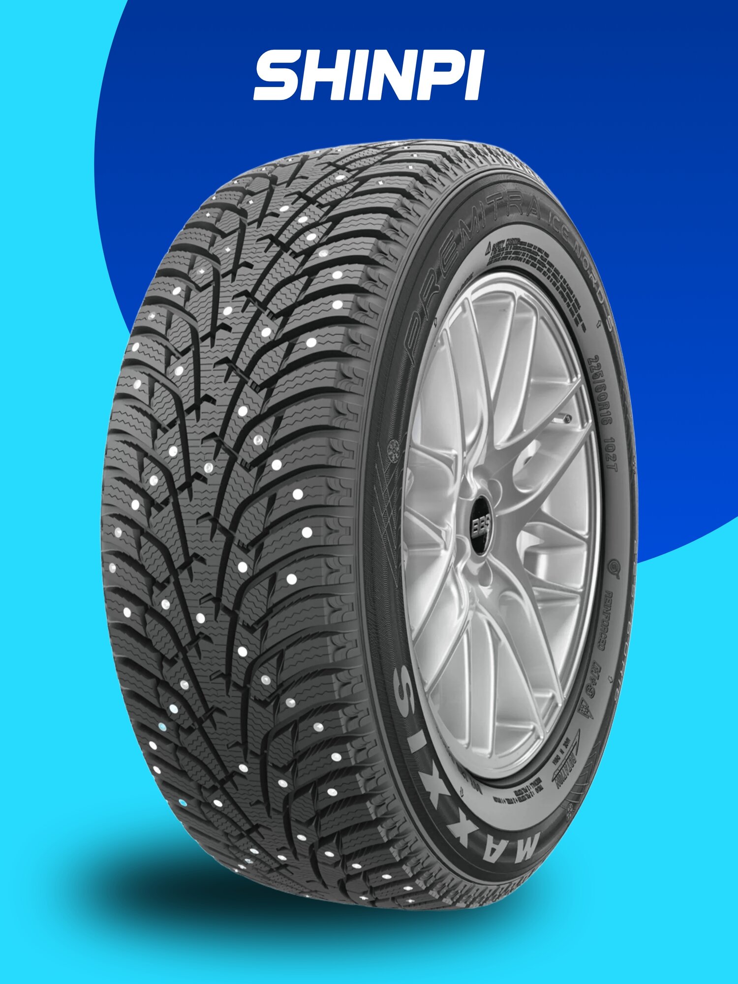 Maxxis NP5 Premitra Ice Nord 215/55 R16 97T зимние шипованные автомобильные шины