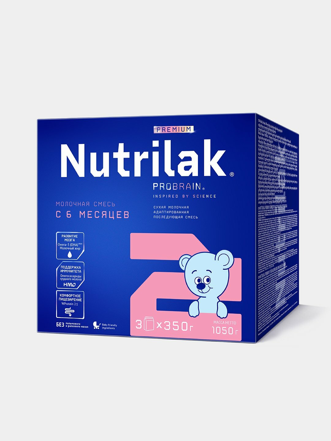 Сухая молочная смесь Nutrilak Premium 2, последующая , 1050 г