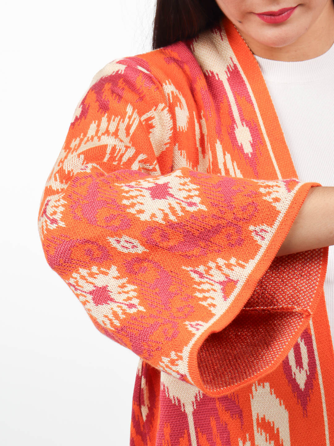 Кардиган Didov TRIKO 0024, размер oversize, ORANGE (21D1) — фото 1