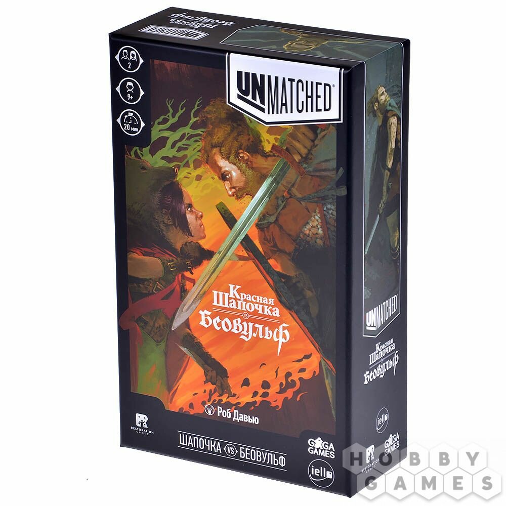Настольная игра Unmatched: Красная Шапочка vs. Беовульф для 2 игроков
