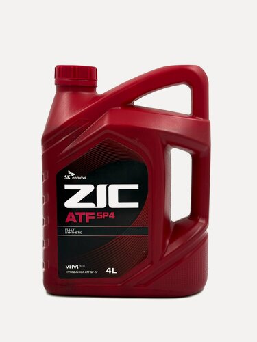 Изображение товара Масло трансмиссионное ZIC ATF SP4, 4 литра, для авто, синтетическое