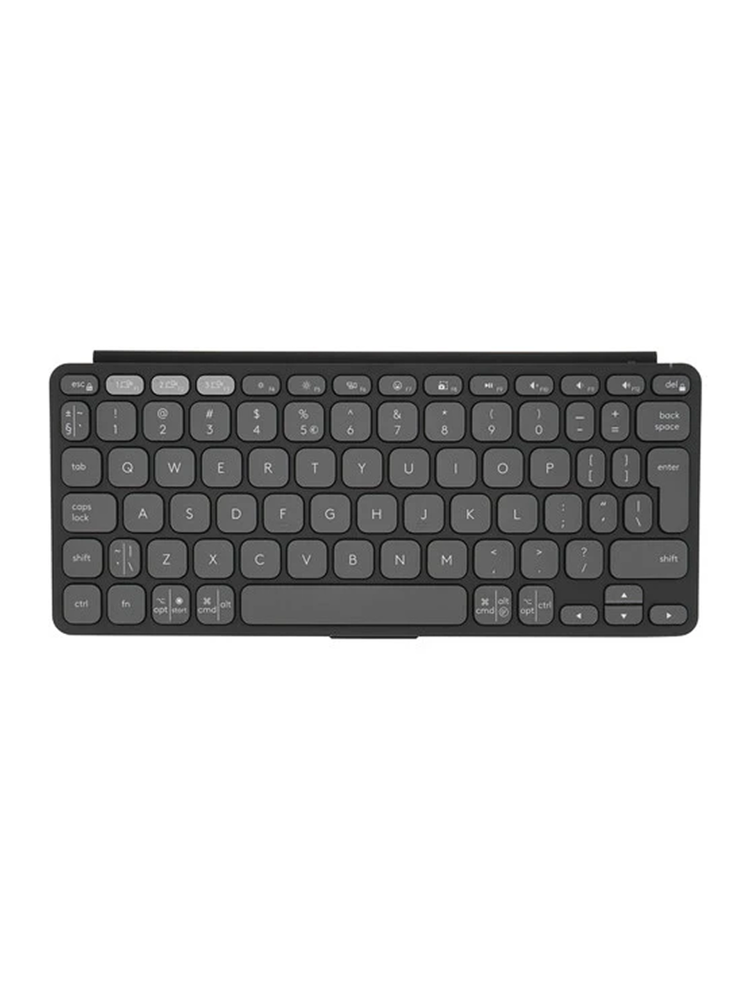 Клавиатура Logitech Keys-To-Go 2, ножничная, беспроводная, мультимедиа, чёрная, L920-012984