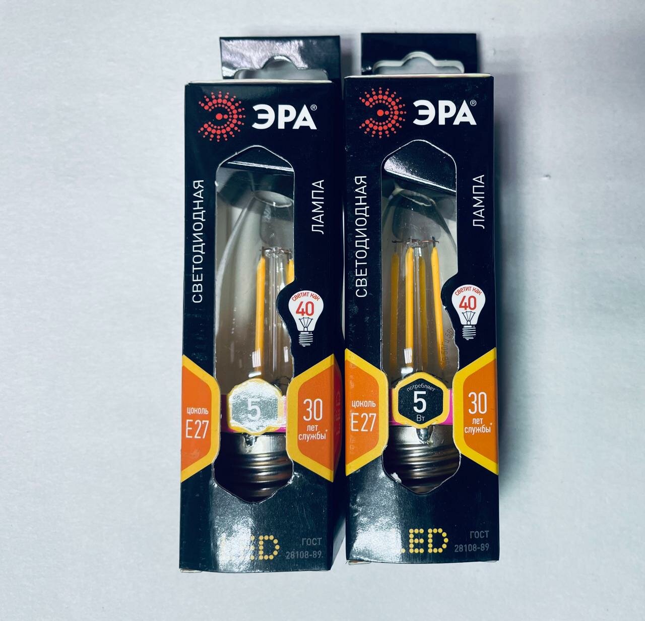 Лампа ЭРА F-LED Б0043435 светодиодная филаментная 5Вт E27 теплый свет золотая