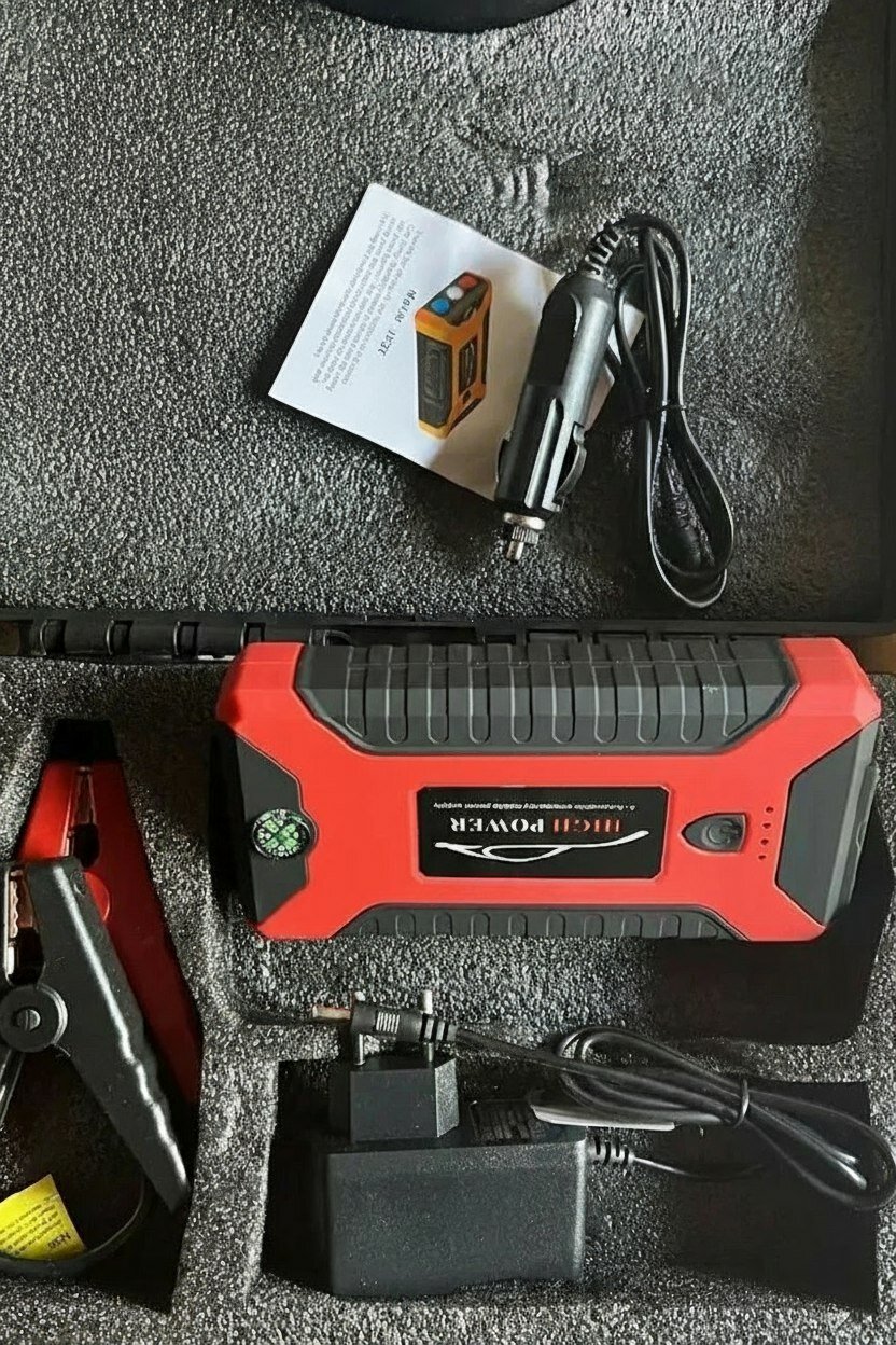 Картинки Пусковое зарядное устройство бустер High Power 39800 мА/ч пускач Jump starter / Повербанк /Powerbank. Buster.