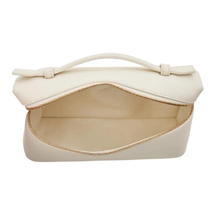 Сумка клатч , фактура перфорированная, бело-молочный — фото 1