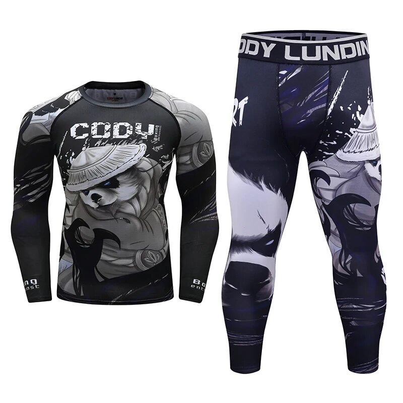 CodyLundin мужские боксерские комплекты ММА с 3D принтом из полиэстера