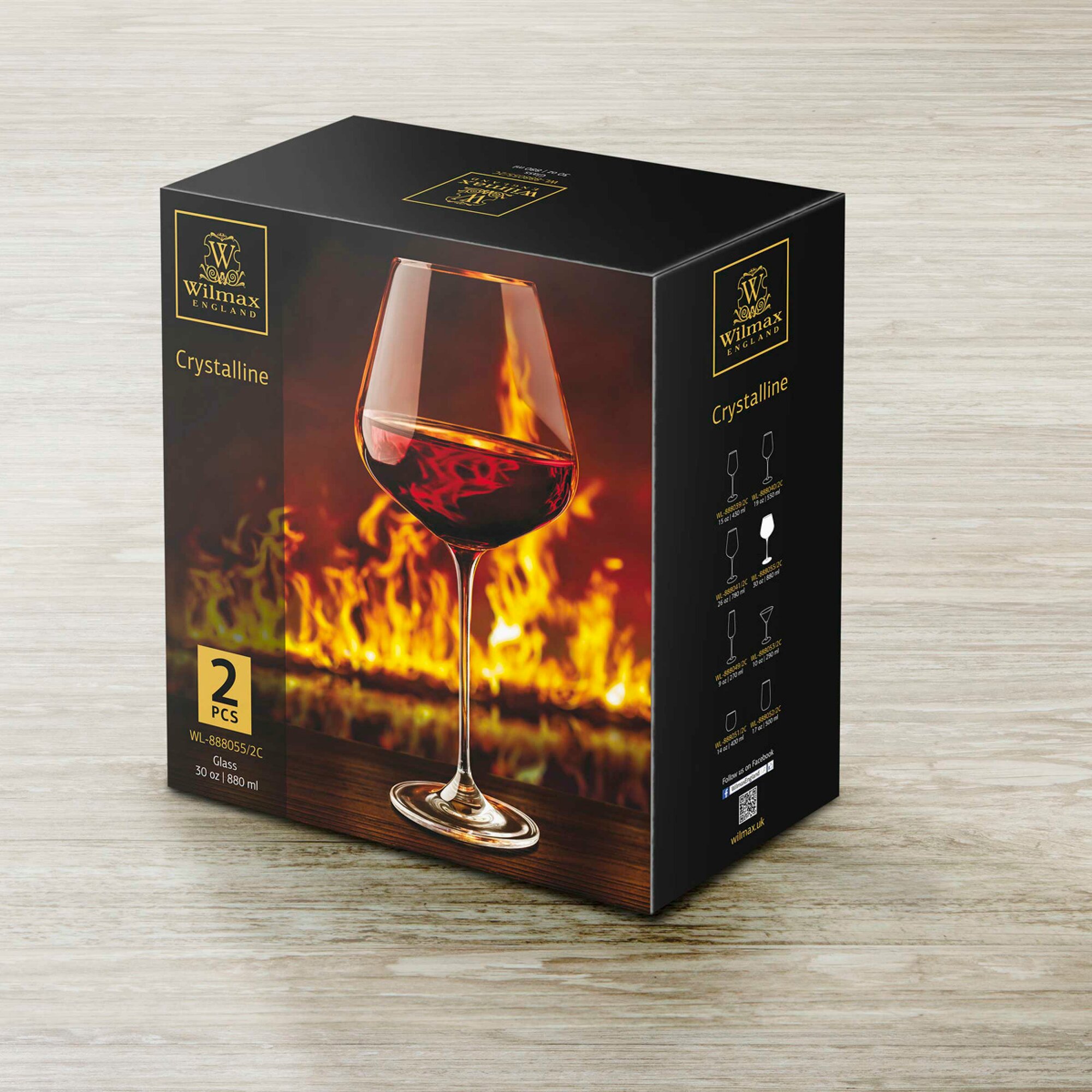 Набор из 2-х бокалов для вина 870 мл WL‑888055/2C — фото 1