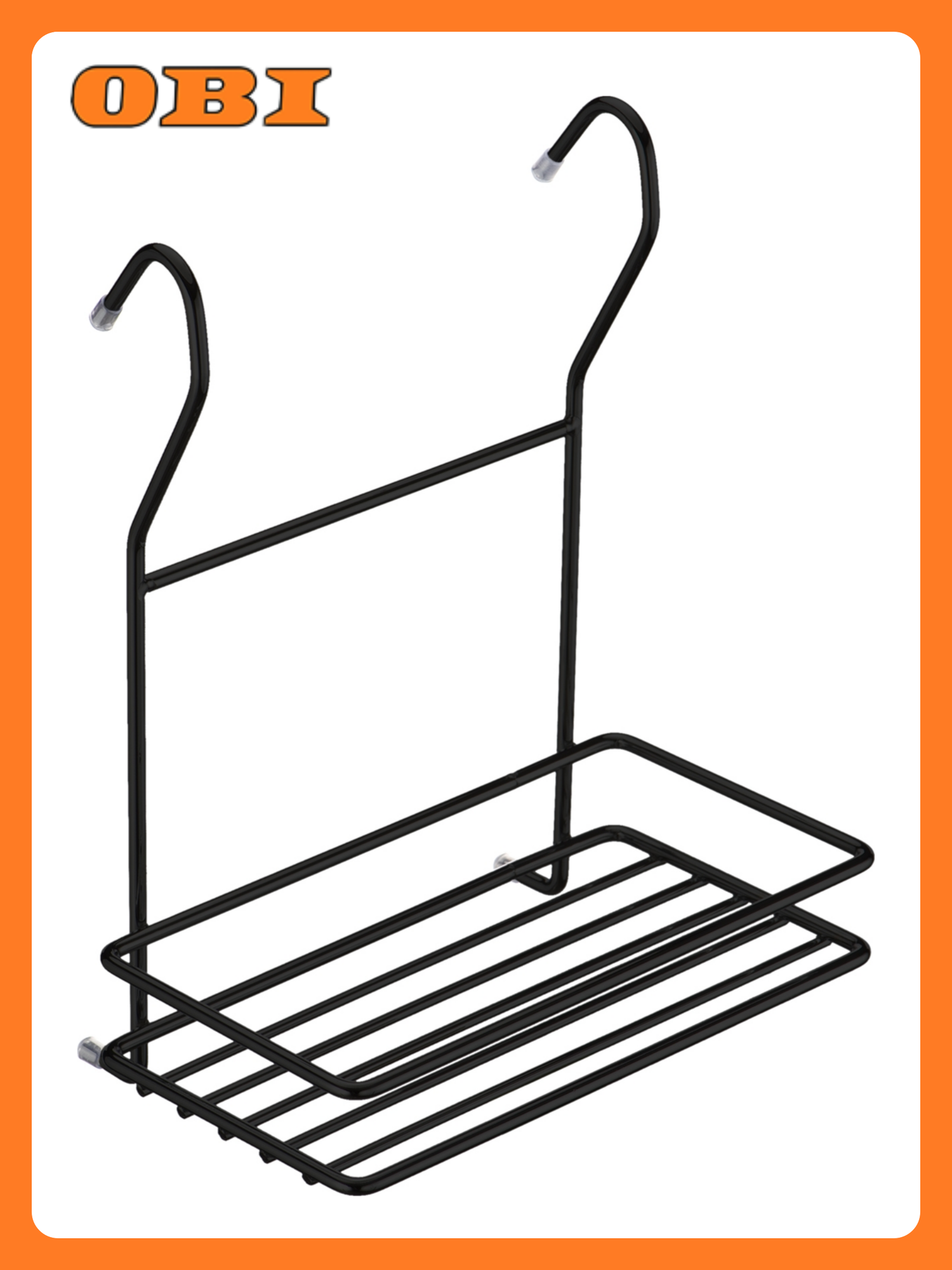 Полка для рейлинговой системы LEMAX черная матовая 250х135 мм