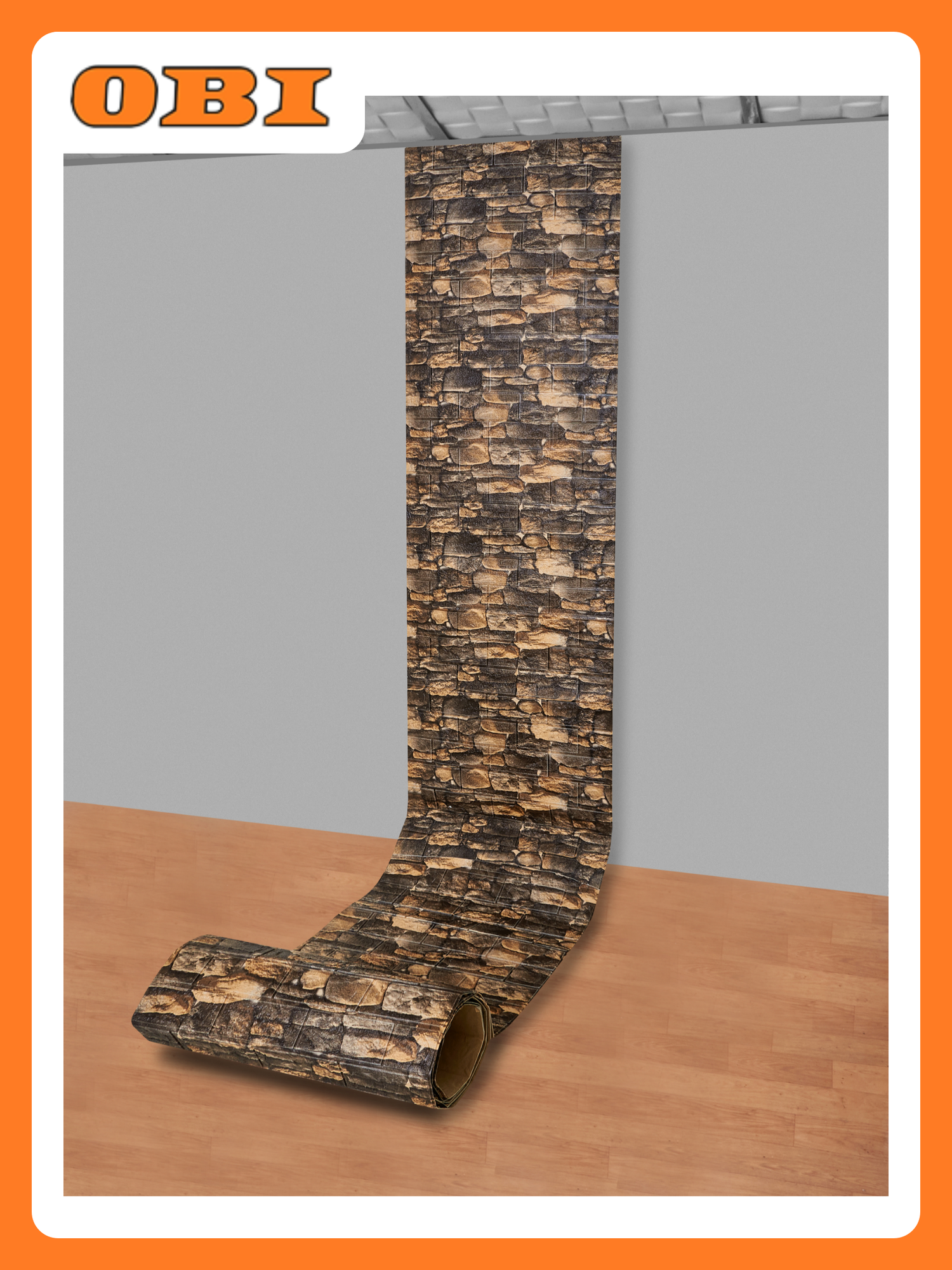 Панель ПВХ самоклеящаяся LAKO DECOR каменная кладка №11 70 х 600 СМ