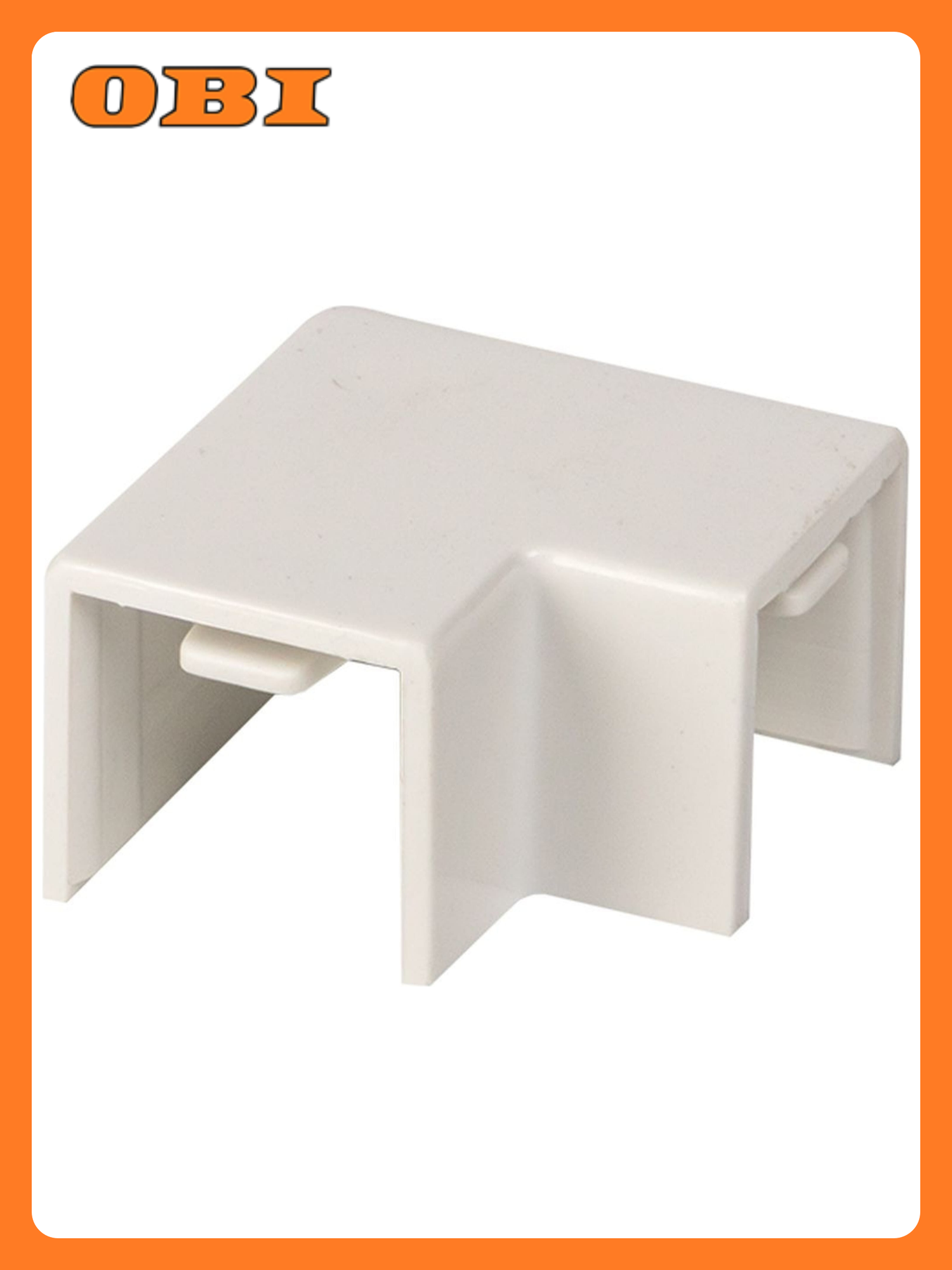 Поворот EKF PROxima для кабель-канала белый пластик 16x16 мм